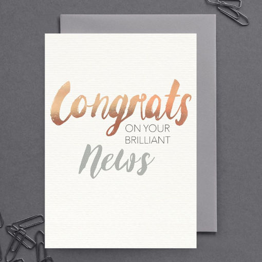 Picture of CONGRATS ON YOUR BRILLIANT NEWS CARD